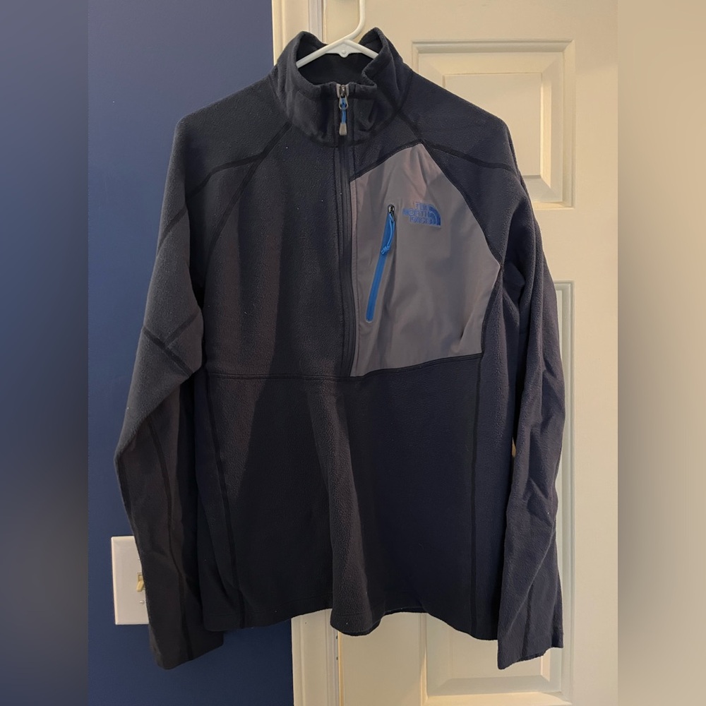 The North Face Men's Dark Blue and Gray Performance Jacket